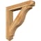 Ekena Millwork Funston Arts and Crafts Rough Sawn Bracket w/ Offset Brace, Western Red Cedar, 8"W x 46"D x 46"H BKT0806X46X46FST03RWR - alternate 1